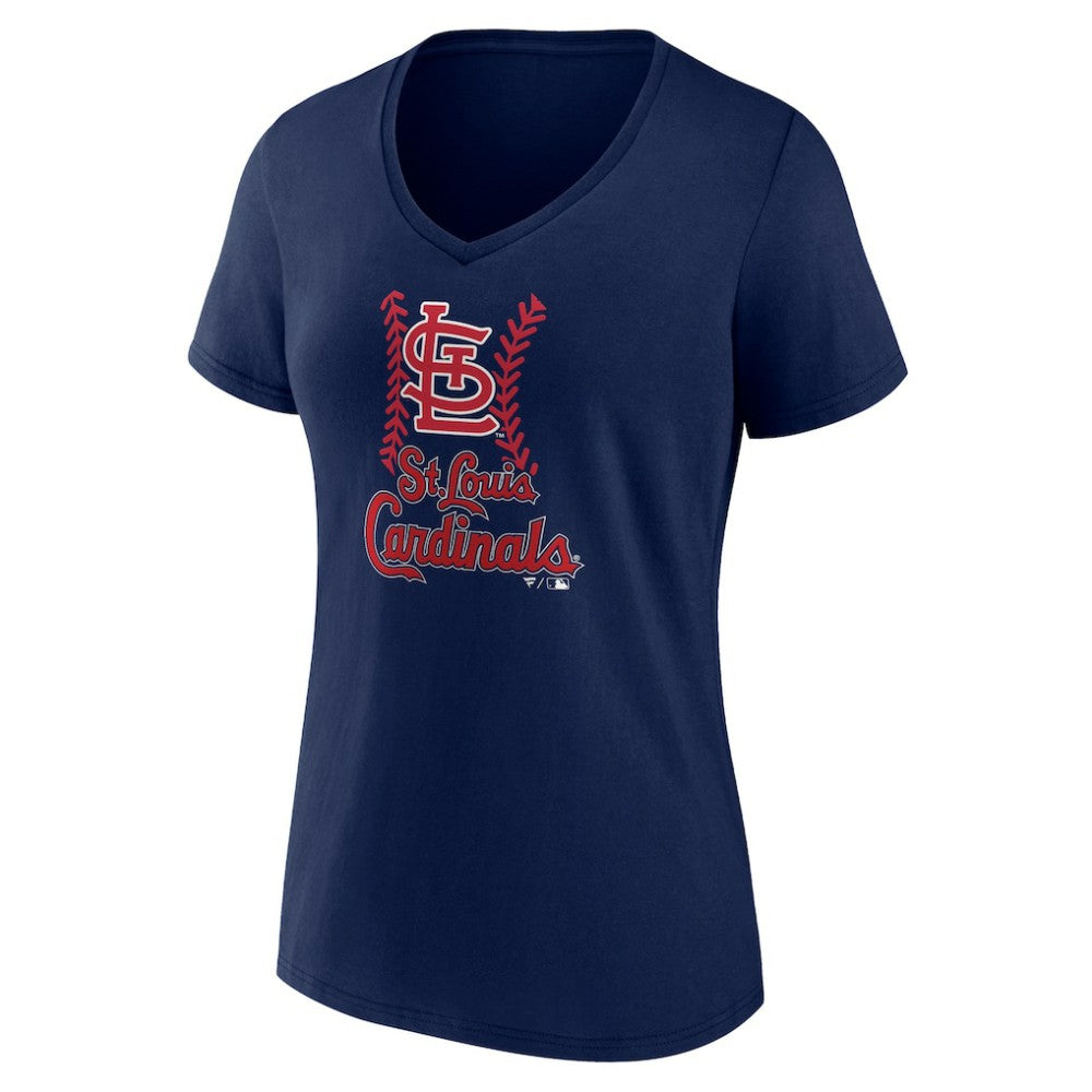 St. Louis Cardinals Women's Personalized Name & Number Fastball V-Neck T-Shirt Sale