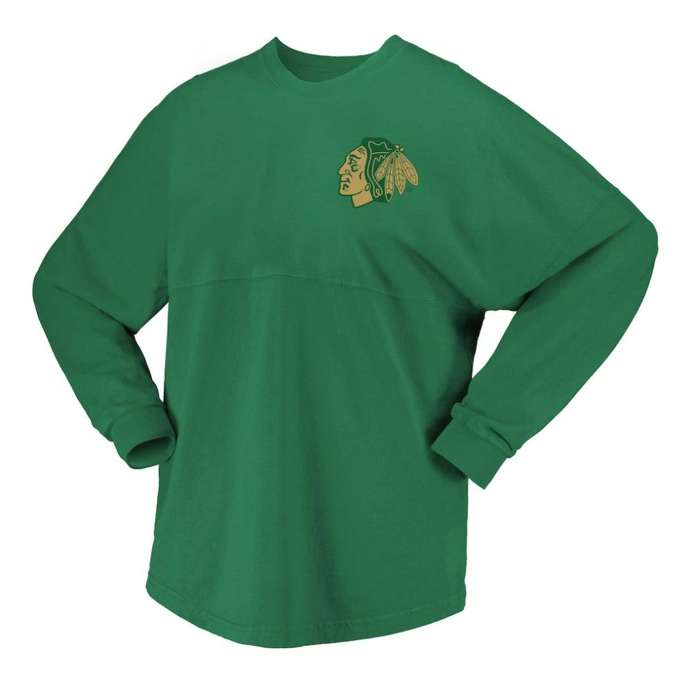 Chicago Blackhawks Fanatics Women's St. Patrick's Day Spirit Jersey T-Shirt - Kelly Green | Fanatics online