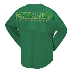 Chicago Blackhawks Fanatics Women's St. Patrick's Day Spirit Jersey T-Shirt - Kelly Green | Fanatics online