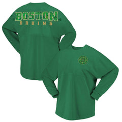 Boston Bruins Fanatics Women's St. Patrick's Day Spirit Jersey T-Shirt - Kelly Green | Fanatics discount