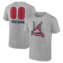 Atlanta Braves Personalized Name & Number Fastball T-Shirt Near Me