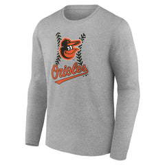 Baltimore Orioles Personalized Name & Number Fastball Long Sleeve T-Shirt Outlet