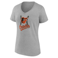 Baltimore Orioles Women's Personalized Name & Number Fastball V-Neck T-Shirt Near Me