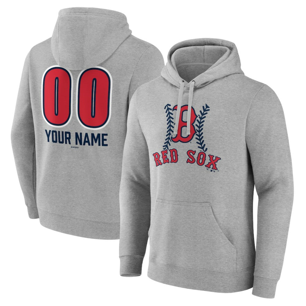 Boston Red Sox Personalized Name & Number Fastball Pullover Hoodie Discount
