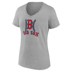 Boston Red Sox Women's Personalized Name & Number Fastball V-Neck T-Shirt Outlet