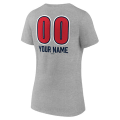 Boston Red Sox Women's Personalized Name & Number Fastball V-Neck T-Shirt Outlet