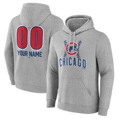 Chicago Cubs Personalized Name & Number Fastball Pullover Hoodie Outlet