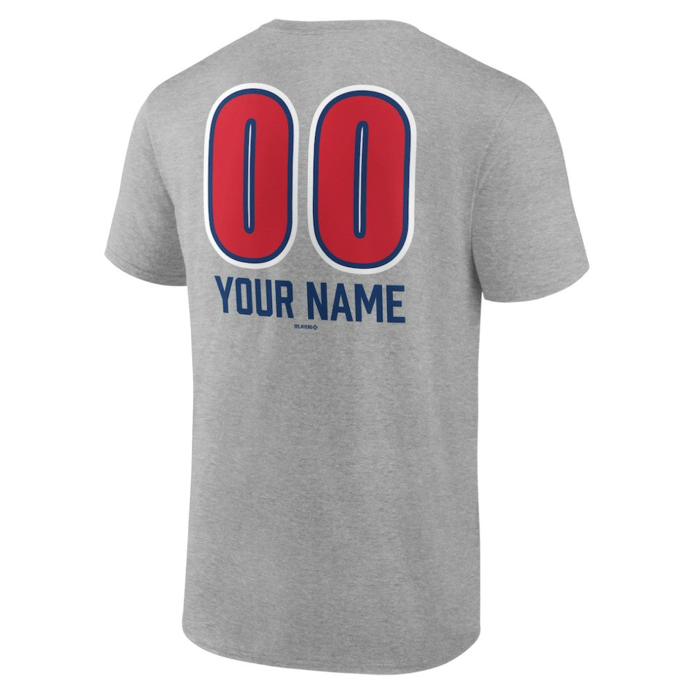 Chicago Cubs Personalized Name & Number Fastball T-Shirt Sale