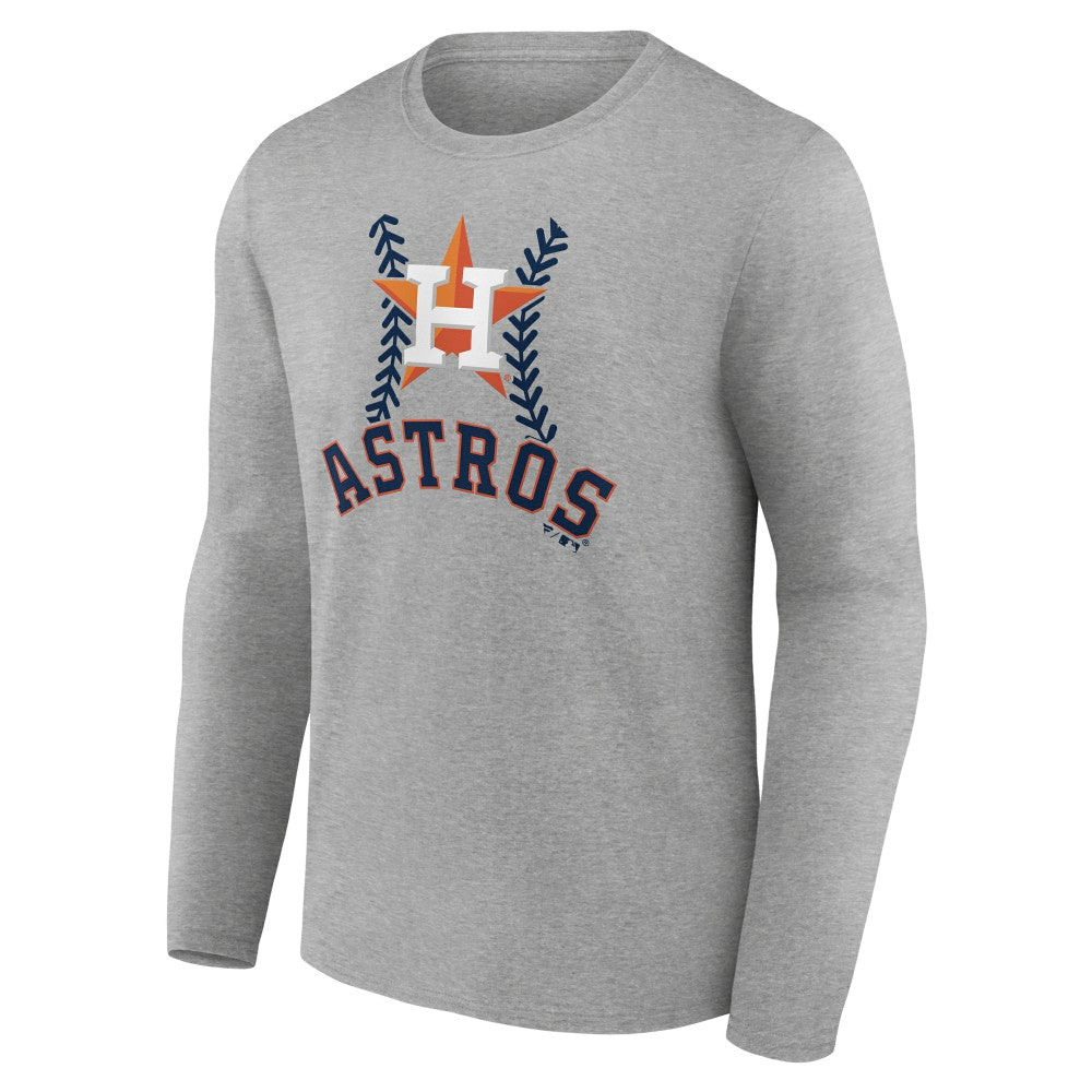 Houston Astros Personalized Name & Number Fastball Long Sleeve T-Shirt Outlet