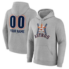 Houston Astros Personalized Name & Number Fastball Pullover Hoodie Sale