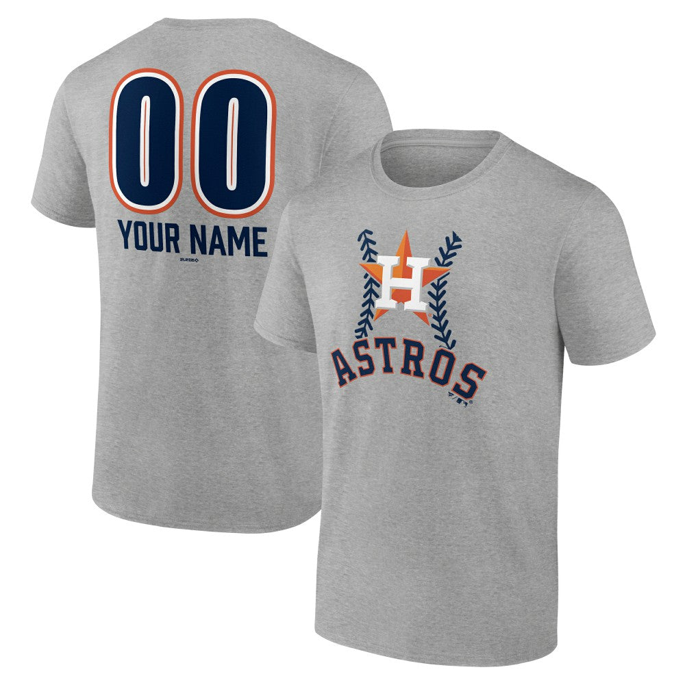 Houston Astros Personalized Name & Number Fastball T-Shirt Online