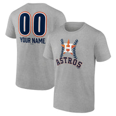 Houston Astros Personalized Name & Number Fastball T-Shirt Online