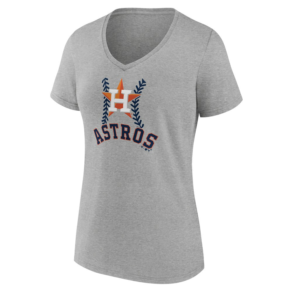 Houston Astros Women's Personalized Name & Number Fastball V-Neck T-Shirt Discount