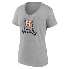 Houston Astros Women's Personalized Name & Number Fastball V-Neck T-Shirt Discount