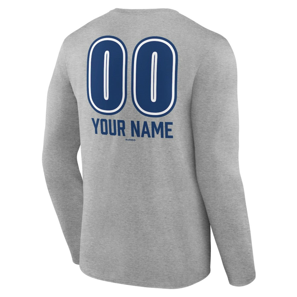 Los Angeles Dodgers Personalized Name & Number Fastball Long Sleeve T-Shirt for sale