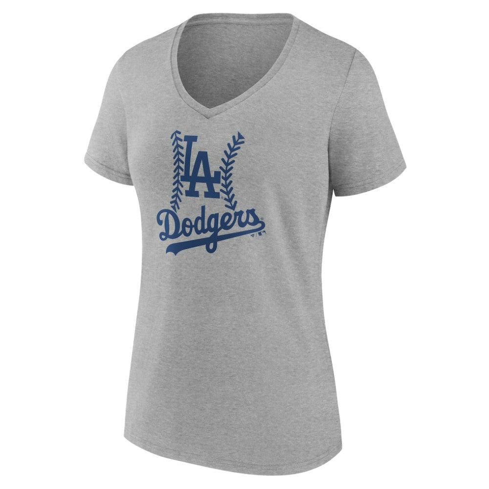 Los Angeles Dodgers Women's Personalized Name & Number Fastball V-Neck T-Shirt Outlet