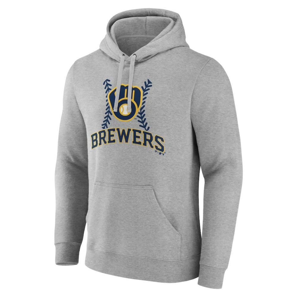 Milwaukee Brewers Personalized Name & Number Fastball Pullover Hoodie Sale