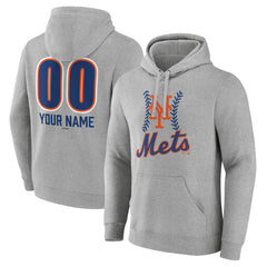 New York Mets Personalized Name & Number Fastball Pullover Hoodie Discount