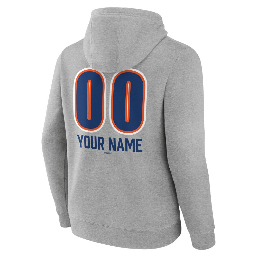 New York Mets Personalized Name & Number Fastball Pullover Hoodie Discount