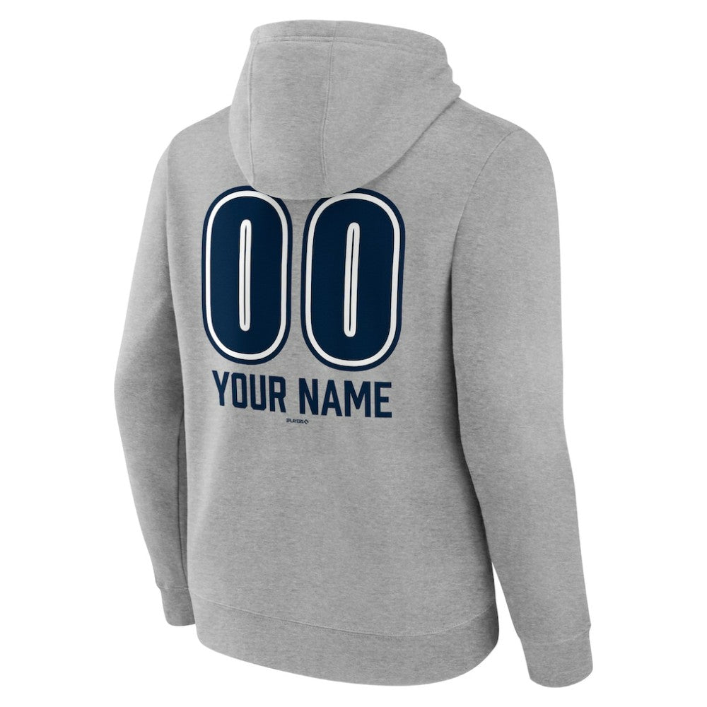 New York Yankees Personalized Name & Number Fastball Pullover Hoodie Online
