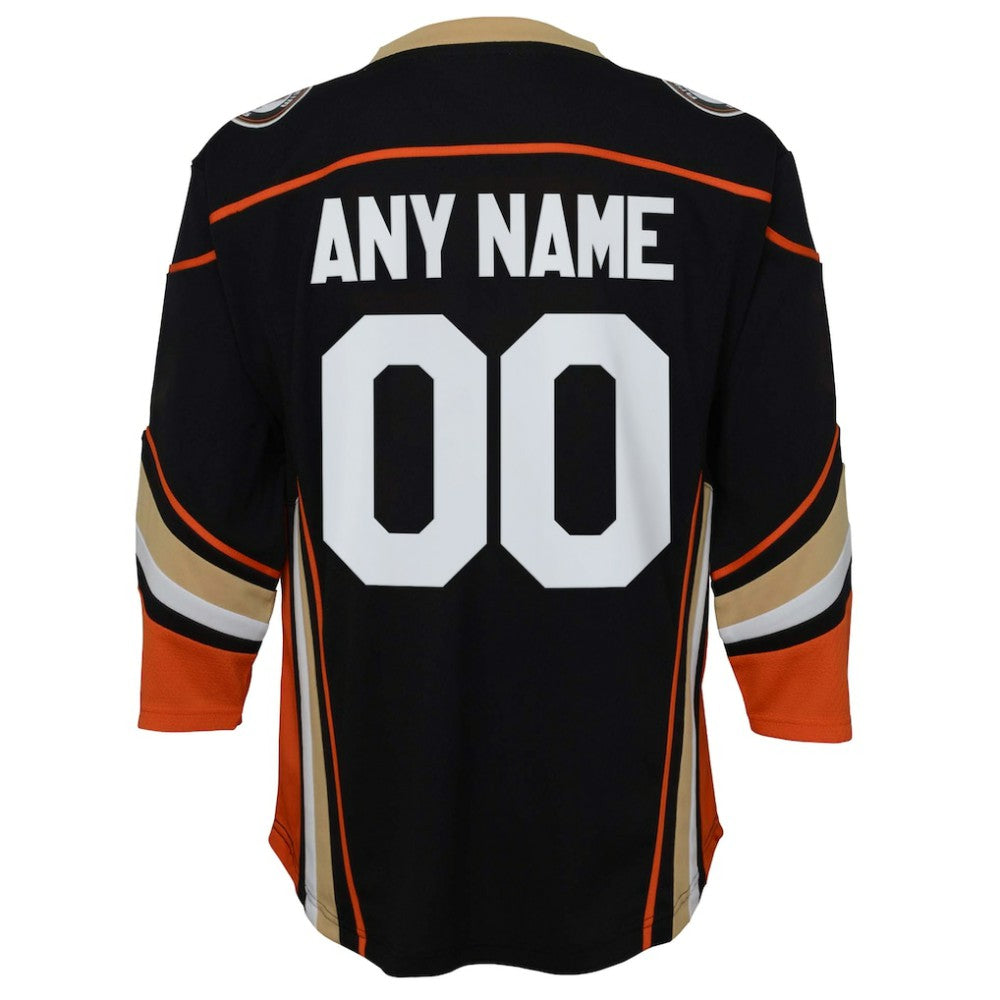 Anaheim Ducks Youth Home Replica Custom Jersey - Black | NHL on sale
