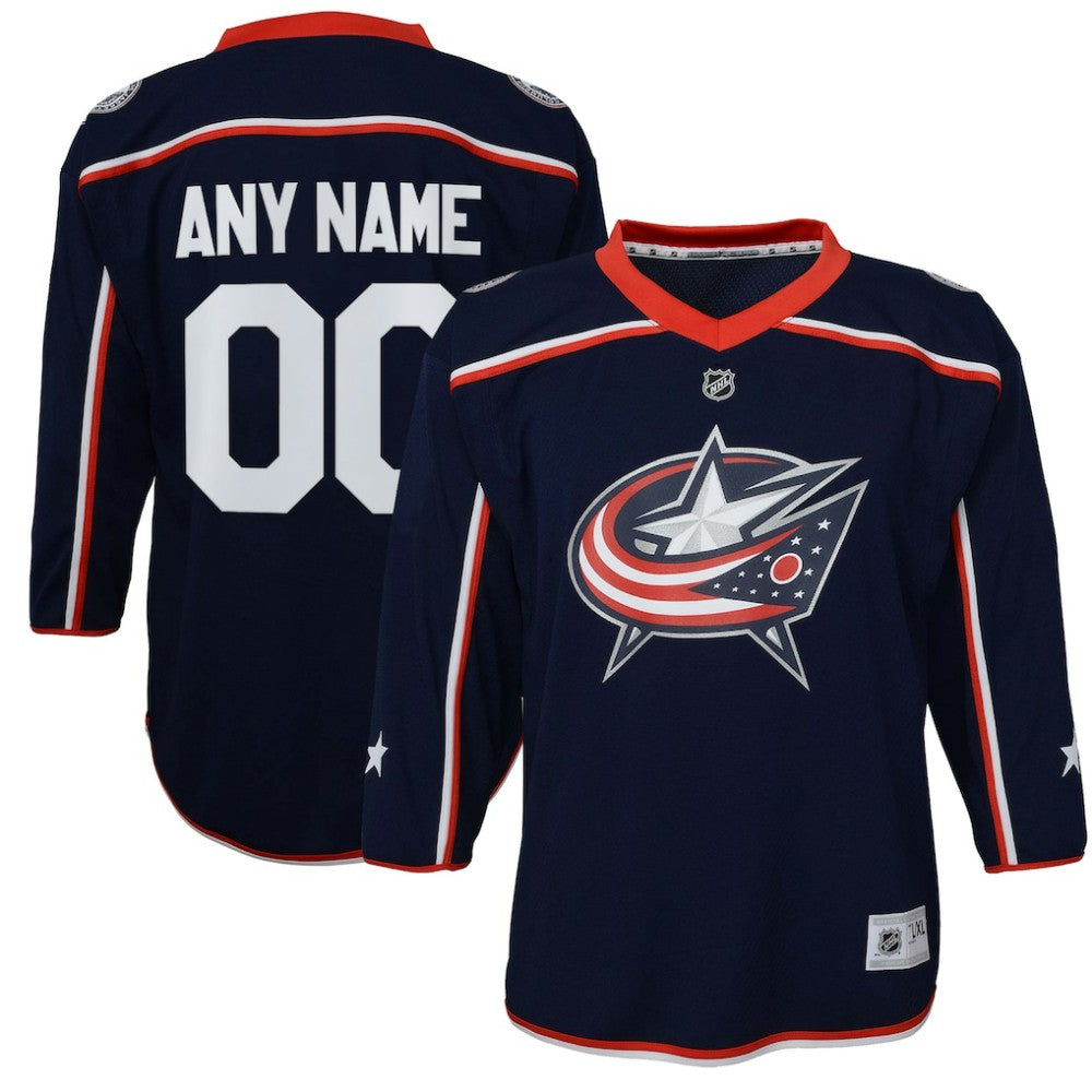 Columbus Blue Jackets Youth Home Replica Custom Jersey - Navy | NHL sale