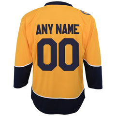 Nashville Predators Youth Home Replica Custom Jersey - Gold | NHL Clearance