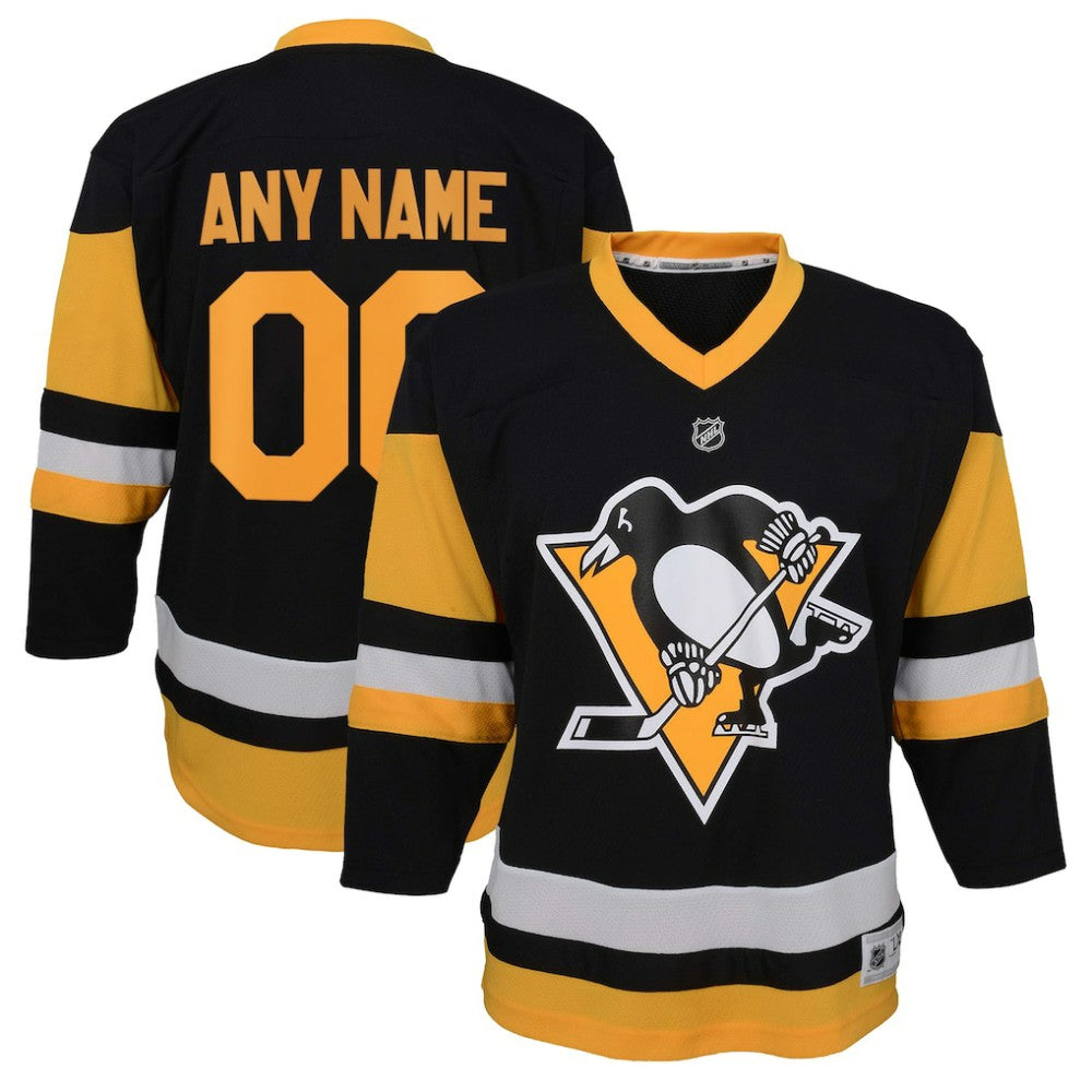 Pittsburgh Penguins Youth Home Replica Custom Jersey - Black | NHL sale