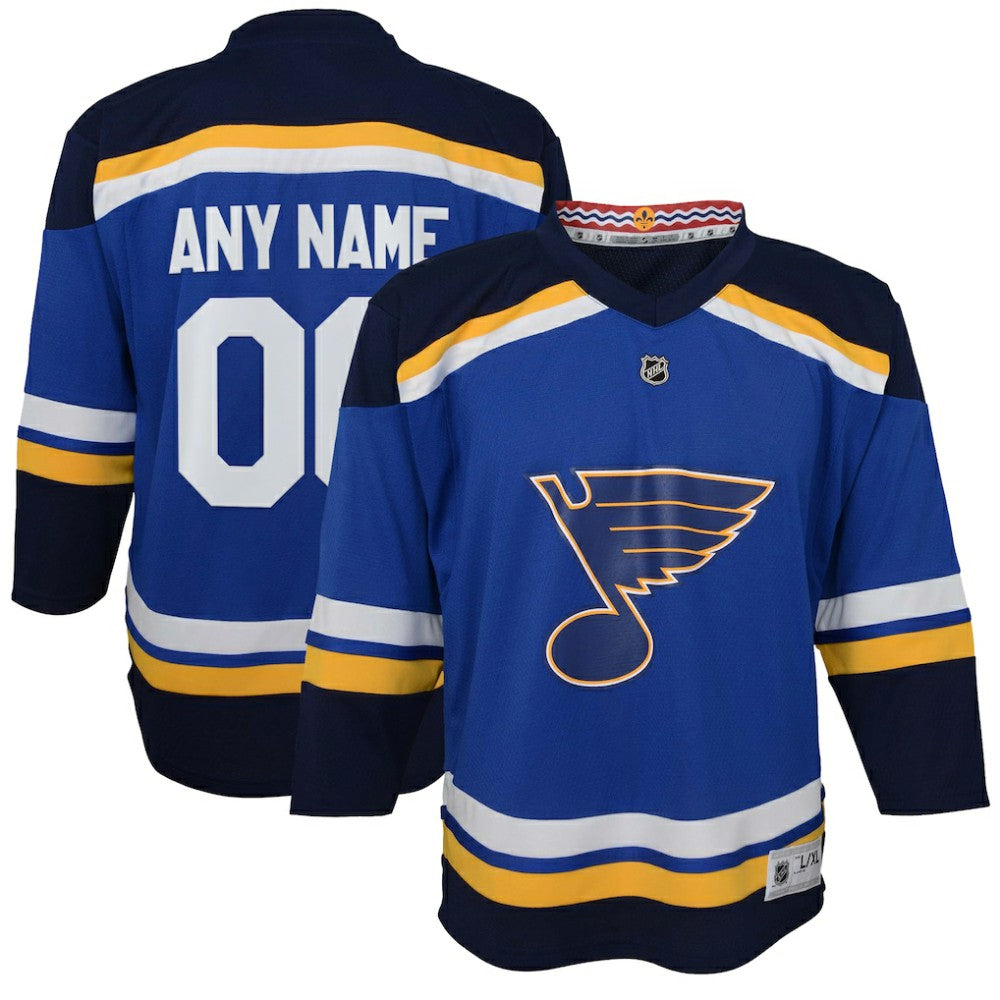 St. Louis Blues Youth Home Replica Custom Jersey - Blue | NHL near me