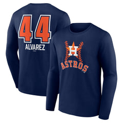 Yordan Alvarez Houston Astros Fastball Player Name & Number Long Sleeve T-Shirt Near Me