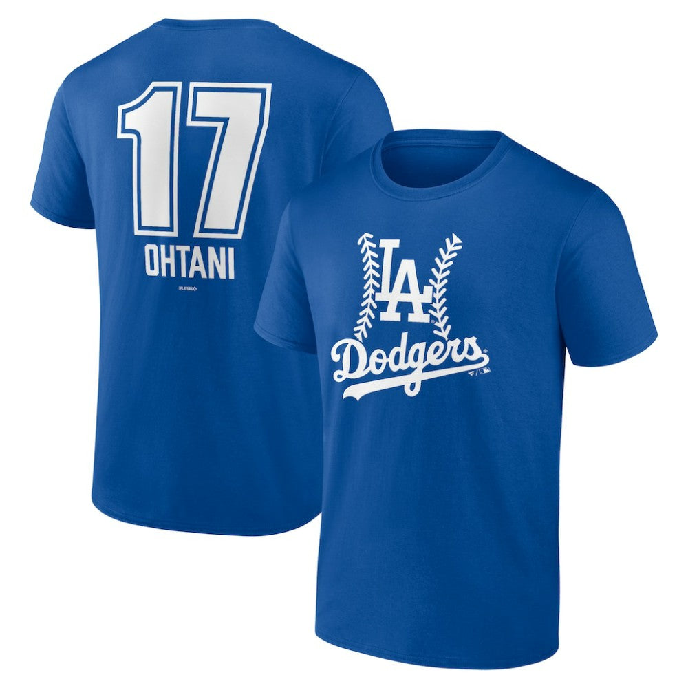 Shohei Ohtani Los Angeles Dodgers Fastball Player Name & Number T-Shirt Outlet