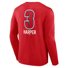 Bryce Harper Philadelphia Phillies Fastball Player Name & Number Long Sleeve T-Shirt for sale