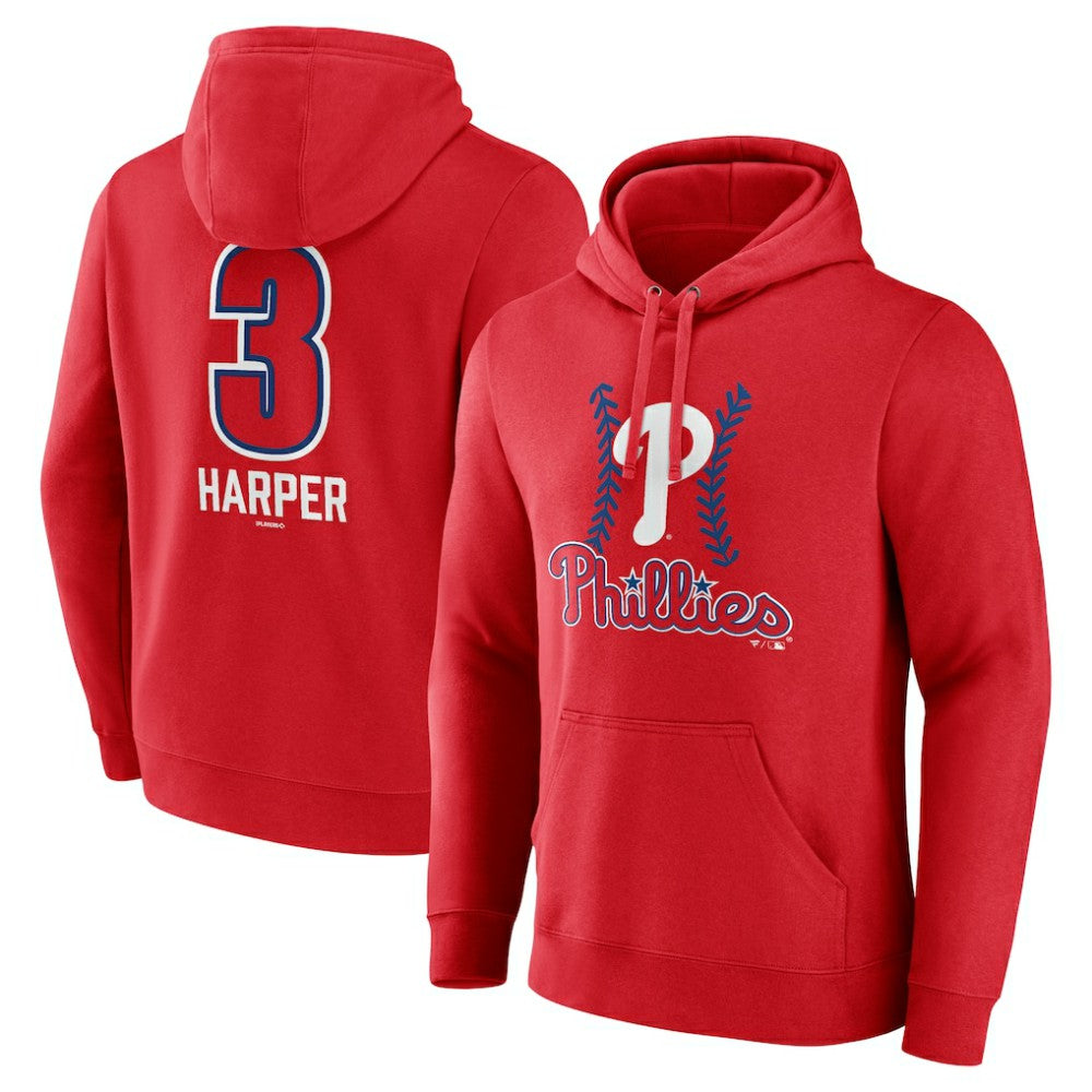 Bryce Harper Philadelphia Phillies Fastball Player Name & Number Pullover Hoodie Near Me