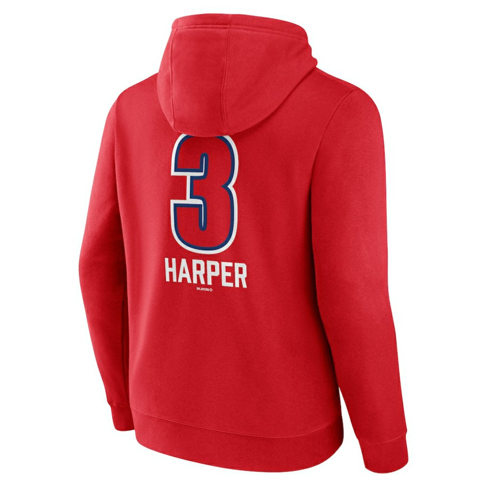 Bryce Harper Philadelphia Phillies Fastball Player Name & Number Pullover Hoodie Near Me