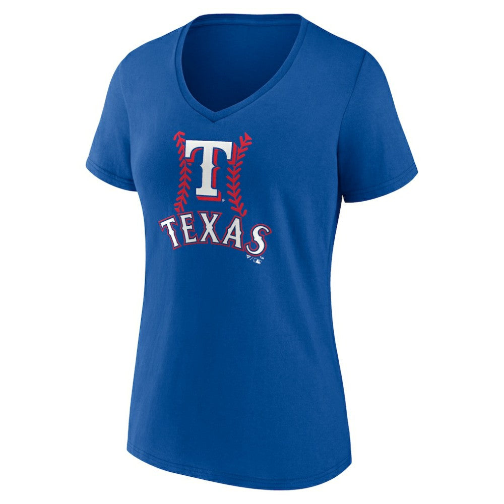 Corey Seager Texas Rangers Women's Fastball Player Name & Number V-Neck T-Shirt Online