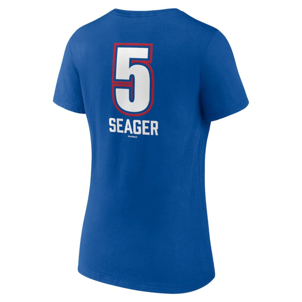 Corey Seager Texas Rangers Women's Fastball Player Name & Number V-Neck T-Shirt Online