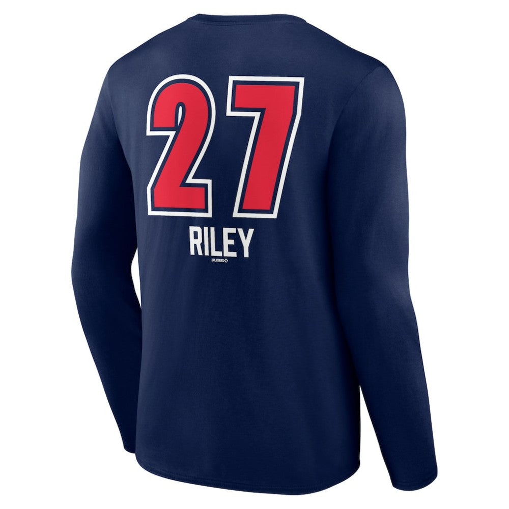 Austin Riley Atlanta Braves Fastball Player Name & Number Long Sleeve T-Shirt Online