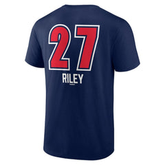 Austin Riley Atlanta Braves Fastball Player Name & Number T-Shirt Sale