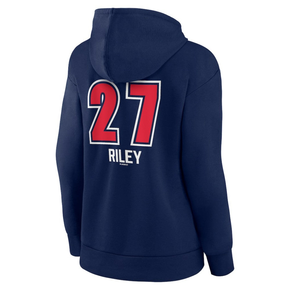 Austin Riley Atlanta Braves Women's Fastball Player Name & Number Pullover Hoodie Online