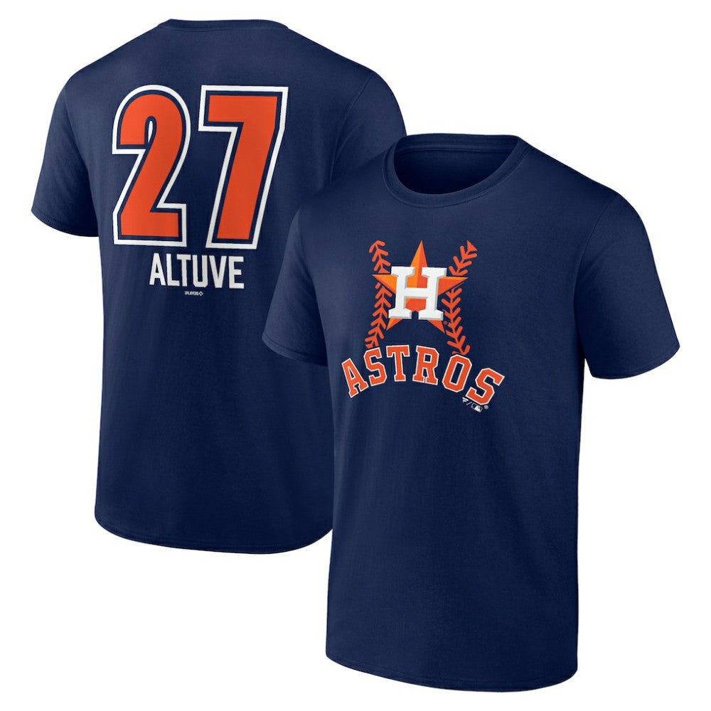 Jose Altuve Houston Astros Fastball Player Name & Number T-Shirt Sale