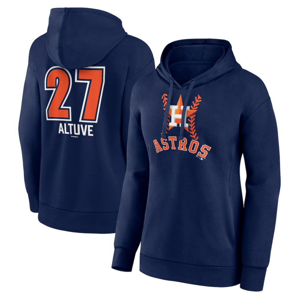 Jose Altuve Houston Astros Women's Fastball Player Name & Number Pullover Hoodie Outlet