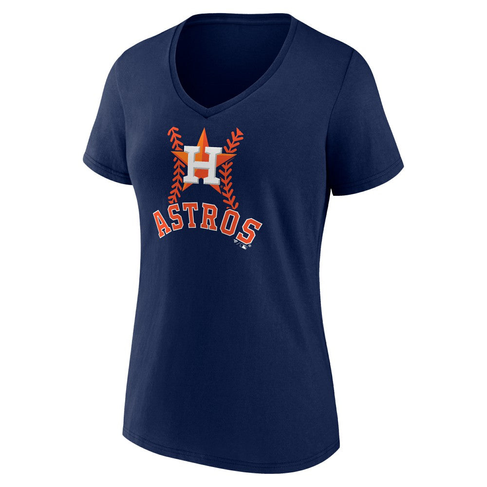 Jose Altuve Houston Astros Women's Fastball Player Name & Number V-Neck T-Shirt Near Me