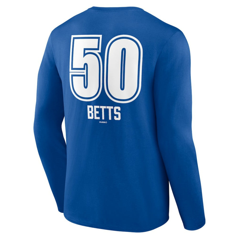 Mookie Betts Los Angeles Dodgers Fastball Player Name & Number Long Sleeve T-Shirt Online