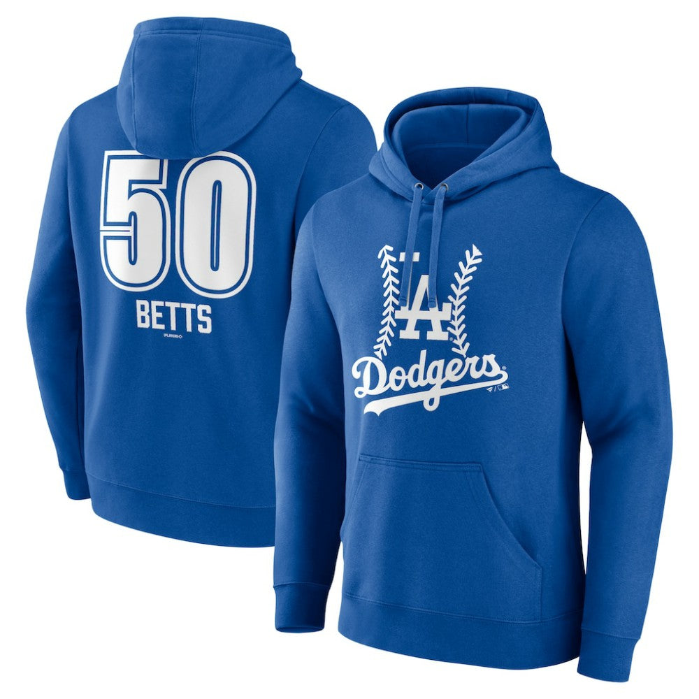 Mookie Betts Los Angeles Dodgers Fastball Player Name & Number Pullover Hoodie Discount