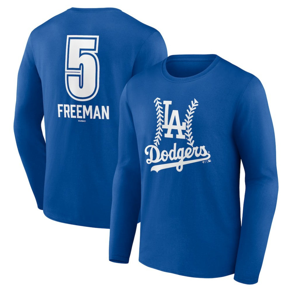 Freddie Freeman Los Angeles Dodgers Fastball Player Name & Number Long Sleeve T-Shirt Near Me