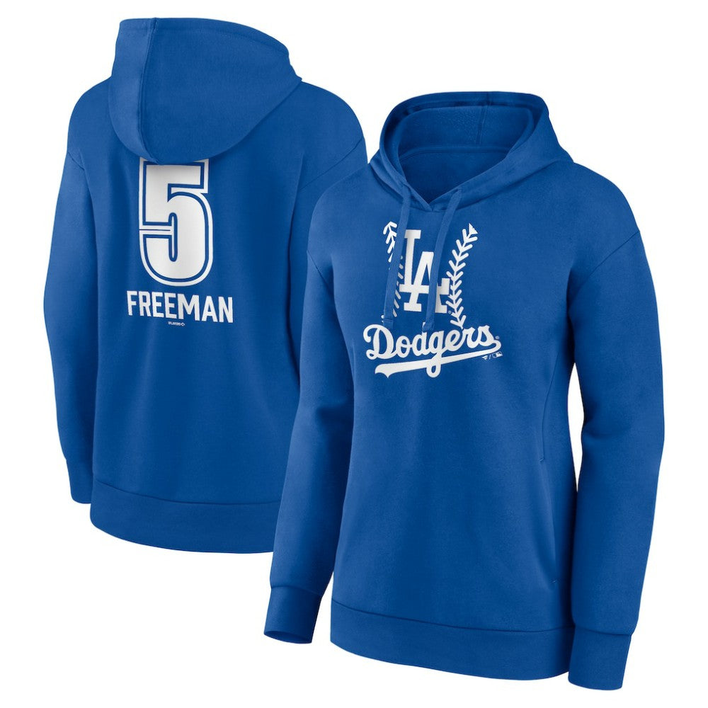 Freddie Freeman Los Angeles Dodgers Women's Fastball Player Name & Number Pullover Hoodie Outlet