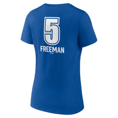 Freddie Freeman Los Angeles Dodgers Women's Fastball Player Name & Number V-Neck T-Shirt Discount