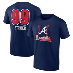Spencer Strider Atlanta Braves Fastball Player Name & Number T-Shirt Online