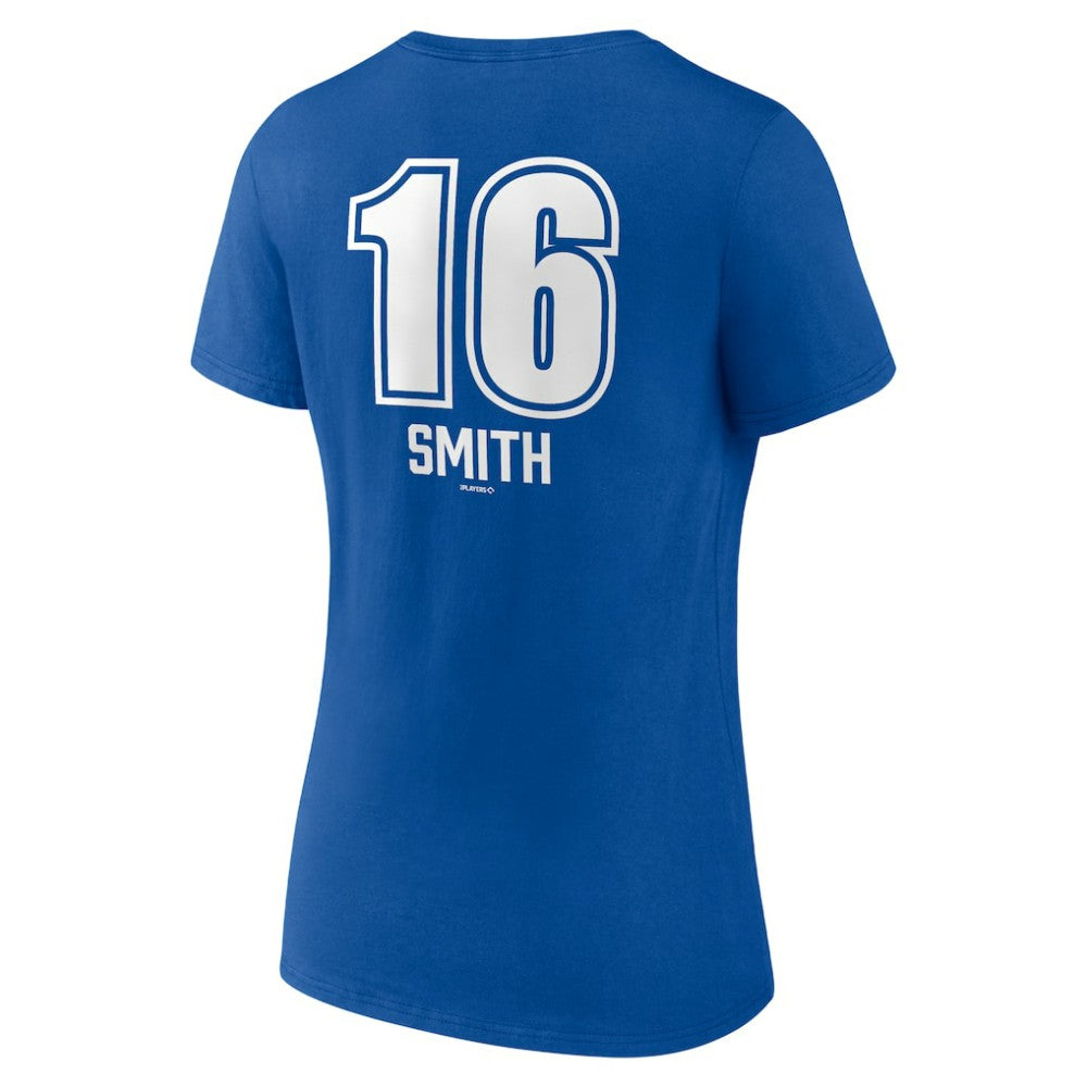 Will Smith Los Angeles Dodgers Women's Fastball Player Name & Number V-Neck T-Shirt for sale