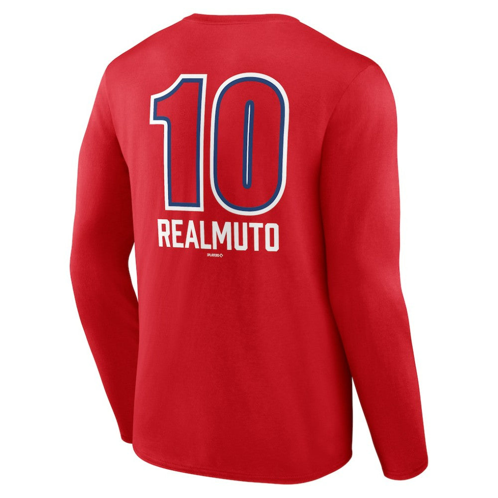 J.T. Realmuto Philadelphia Phillies Fastball Player Name & Number Long Sleeve T-Shirt Near Me